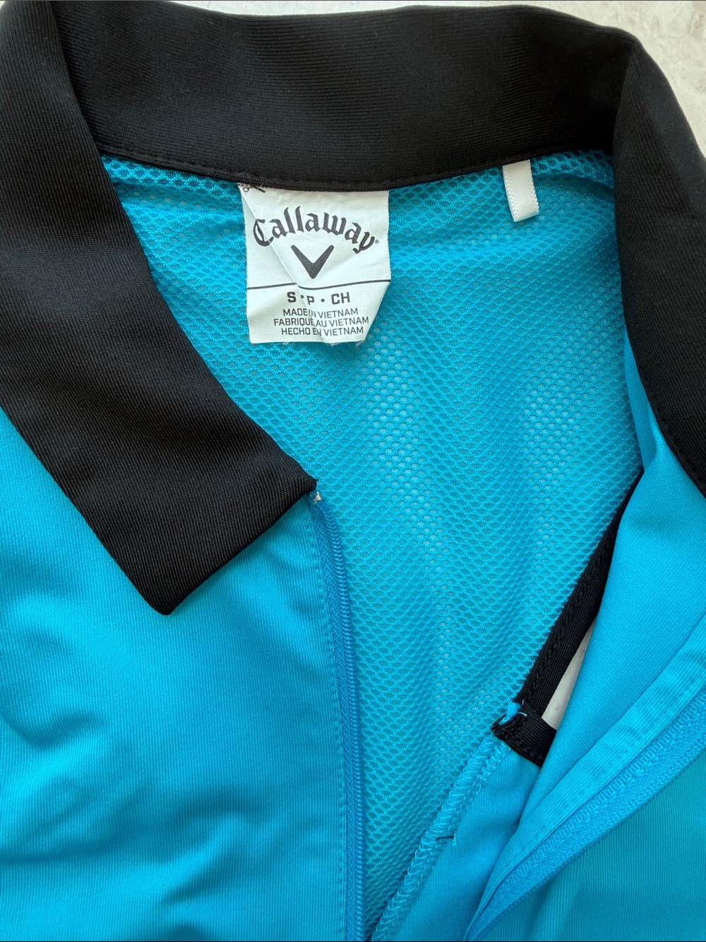 Callaway Turquoise Sleeveless Zip Tennis 🎾,Golf Polo Dress Black Trim size S-P - Picture 15 of 16